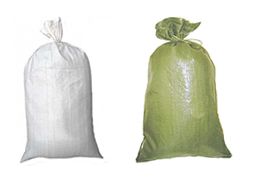 Мешок полипропиленовый белый, зеленый, для мусора